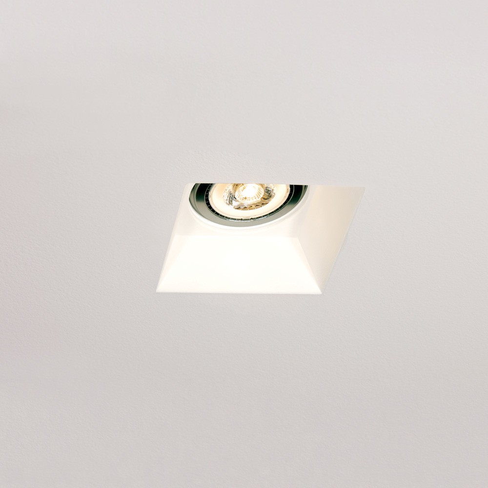 Lámpara empotrable cuadrada downlight "yeso" Aragon